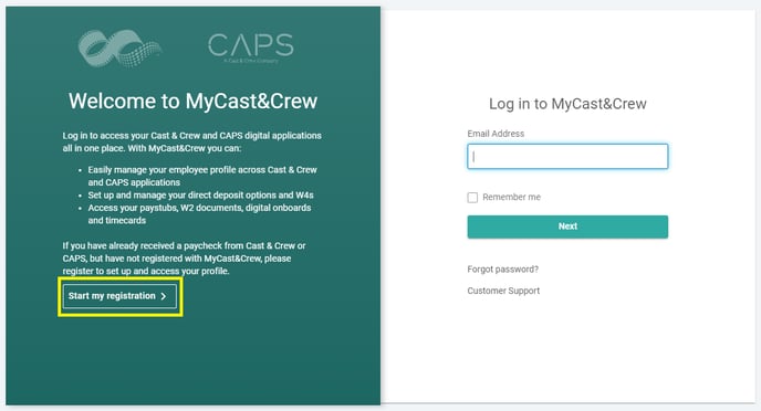 MyCast&Crew Canada: Register For An Account (Desktop & Mobile)